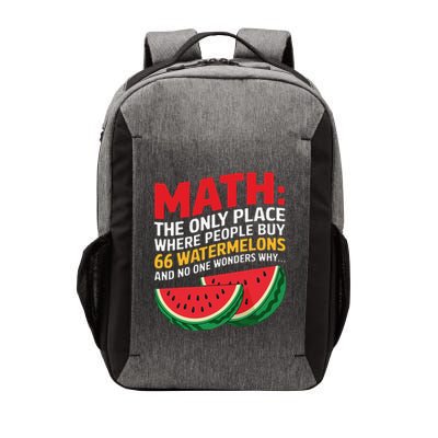 Math And Watermelons Mathematics Calculation Numbers Funny Vector Backpack