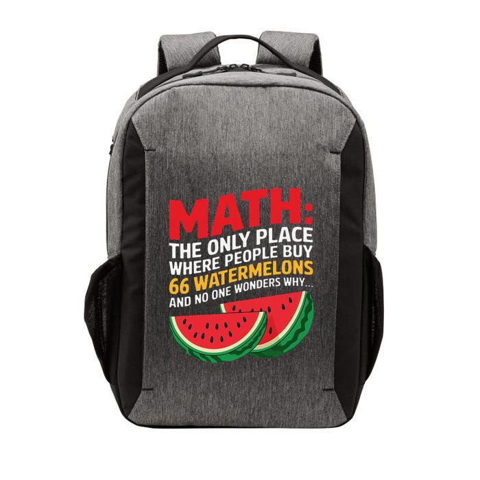 Math And Watermelons Mathematics Calculation Numbers Funny Vector Backpack