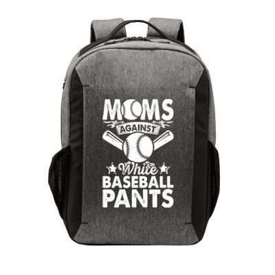 Moms Against White Baseball Pants Funny Baseball Vector Backpack