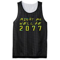 Might As Well Be 2077 Gamer Mesh Reversible Basketball Jersey Tank