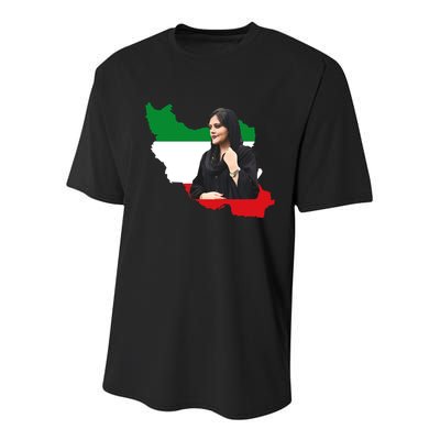 Mahsa Amini Women Life Freedom Youth Performance Sprint T-Shirt