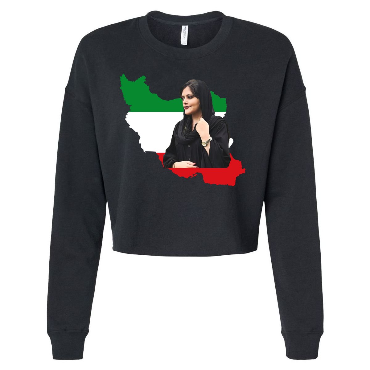 Mahsa Amini Women Life Freedom Cropped Pullover Crew