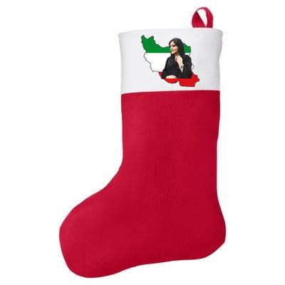 Mahsa Amini Women Life Freedom Felt Holiday Christmas Stocking