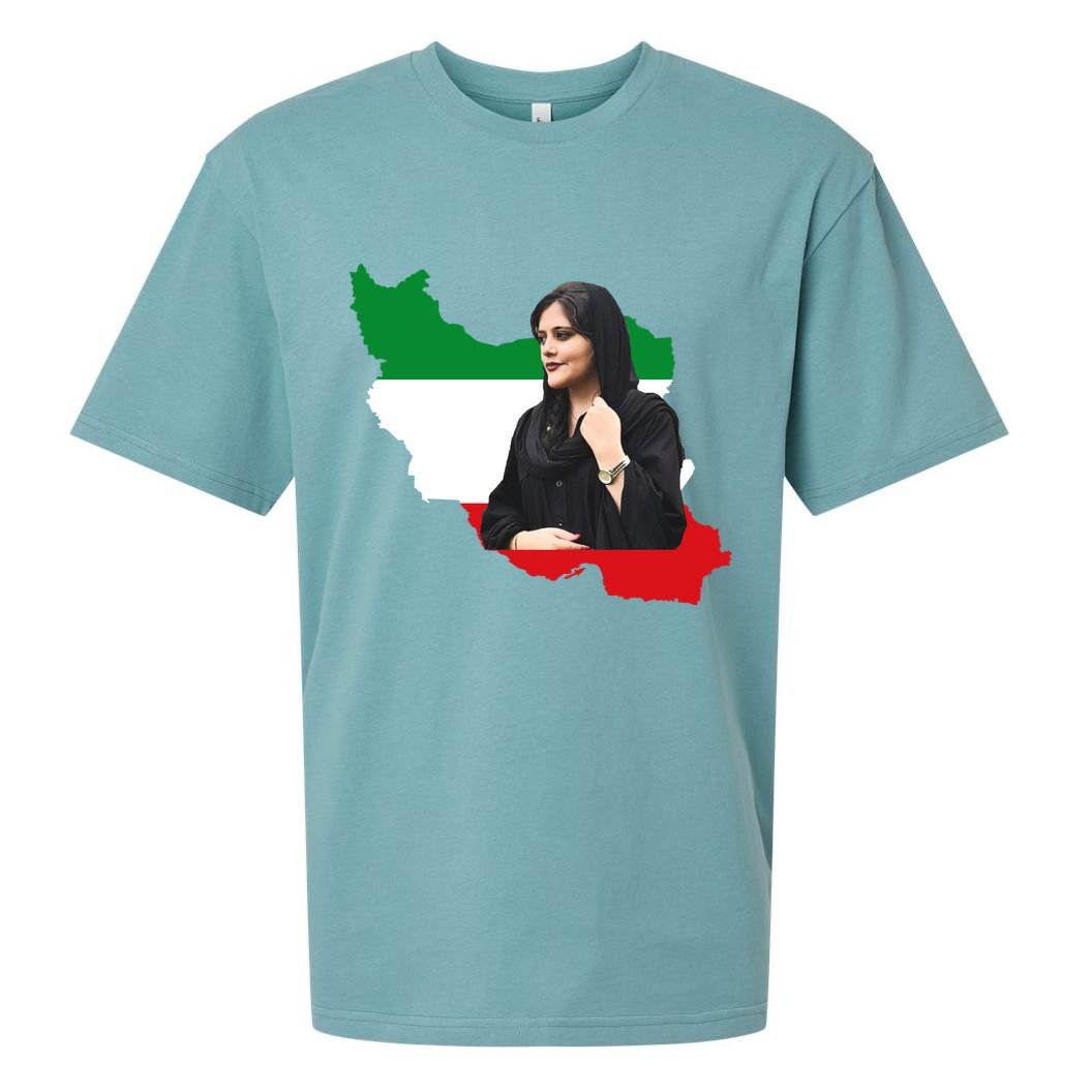 Mahsa Amini Women Life Freedom Sueded Cloud Jersey T-Shirt