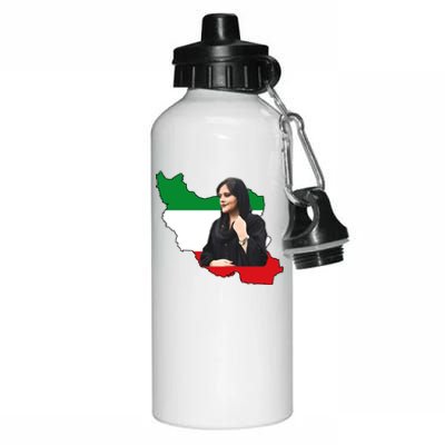 Mahsa Amini Women Life Freedom Aluminum Water Bottle 