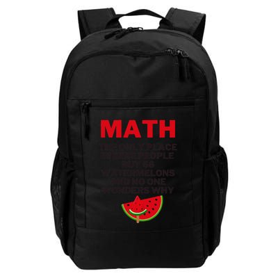 Math And Watermelons Mathematics Calculation Numbers Daily Commute Backpack