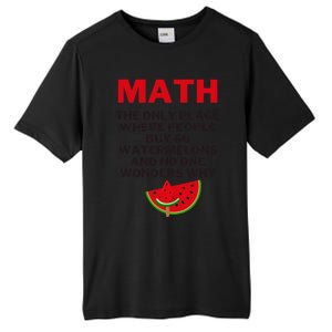 Math And Watermelons Mathematics Calculation Numbers Tall Fusion ChromaSoft Performance T-Shirt