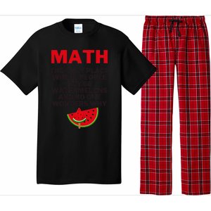 Math And Watermelons Mathematics Calculation Numbers Pajama Set