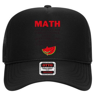 Math And Watermelons Mathematics Calculation Numbers Trucker Hat