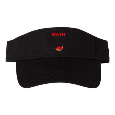 Math And Watermelons Mathematics Calculation Numbers Valucap Bio-Washed Visor