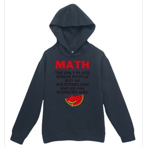 Math And Watermelons Mathematics Calculation Numbers Urban Pullover Hoodie