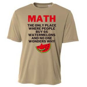 Math And Watermelons Mathematics Calculation Numbers Cooling Performance Crew T-Shirt