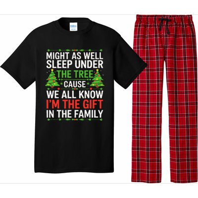 Might As Well Sleep Under The Tree Christmas Pajamas Pajama Set