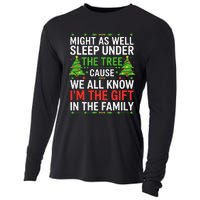 Might As Well Sleep Under The Tree Christmas Pajamas Cooling Performance Long Sleeve Crew