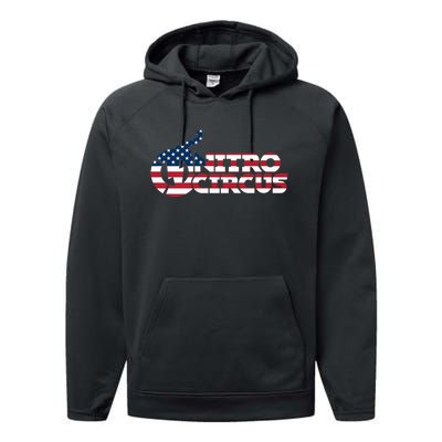 Mens America X Nitro Circus Premium Performance Fleece Hoodie