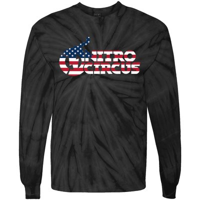 Mens America X Nitro Circus Premium Tie-Dye Long Sleeve Shirt