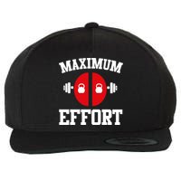 Maximum Effort Wool Snapback Cap