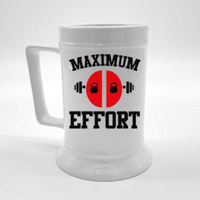 Maximum Effort Beer Stein