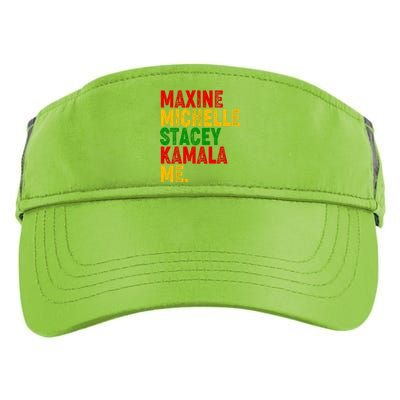 Maxine Michelle Stacey Kamala Me Black History Month Adult Drive Performance Visor