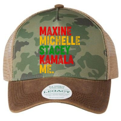 Maxine Michelle Stacey Kamala Me Black History Month Legacy Tie Dye Trucker Hat