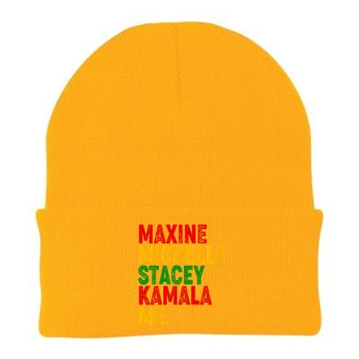 Maxine Michelle Stacey Kamala Me Black History Month Knit Cap Winter Beanie