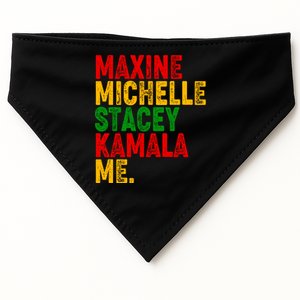 Maxine Michelle Stacey Kamala Me Black History Month USA-Made Doggie Bandana