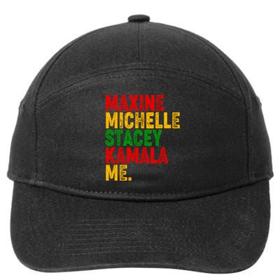 Maxine Michelle Stacey Kamala Me Black History Month 7-Panel Snapback Hat