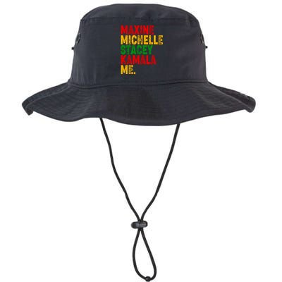 Maxine Michelle Stacey Kamala Me Black History Month Legacy Cool Fit Booney Bucket Hat