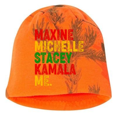 Maxine Michelle Stacey Kamala Me Black History Month Kati - Camo Knit Beanie