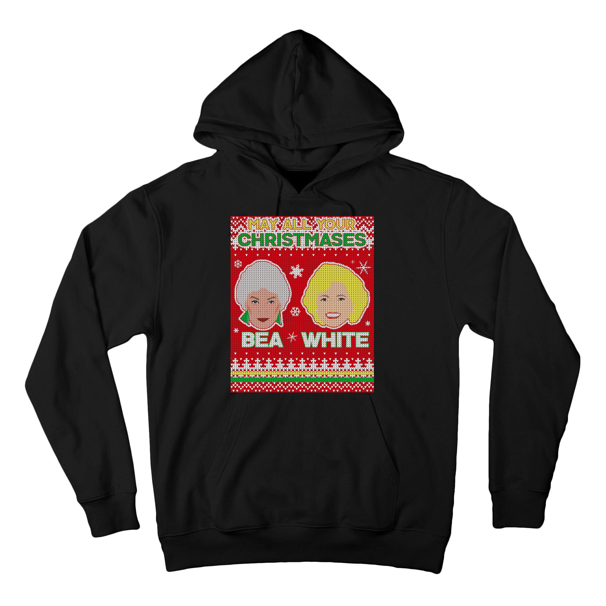 May All Your Christmases Bea White Ugly Christmas Tall Hoodie