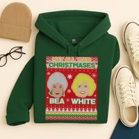 May All Your Christmases Bea White Ugly Christmas Hoodie