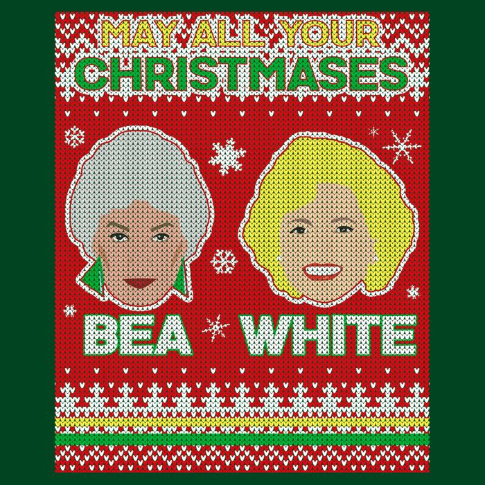 May All Your Christmases Bea White Ugly Christmas Hoodie