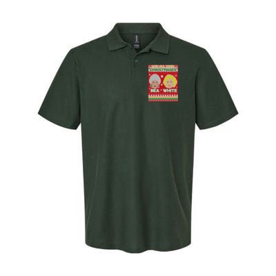 May All Your Christmases Bea White Ugly Christmas Polo