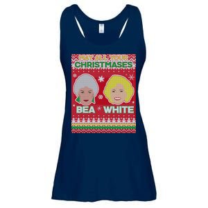 May All Your Christmases Bea White Ugly Christmas Ladies Essential Flowy Tank