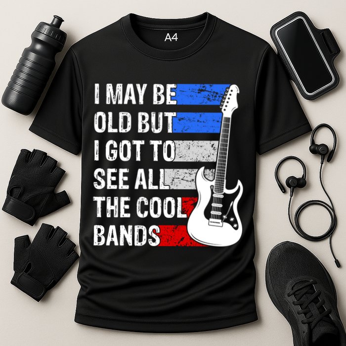 May Be Old Cool Bands Classic Music Cooling Performance Crew T-Shirt