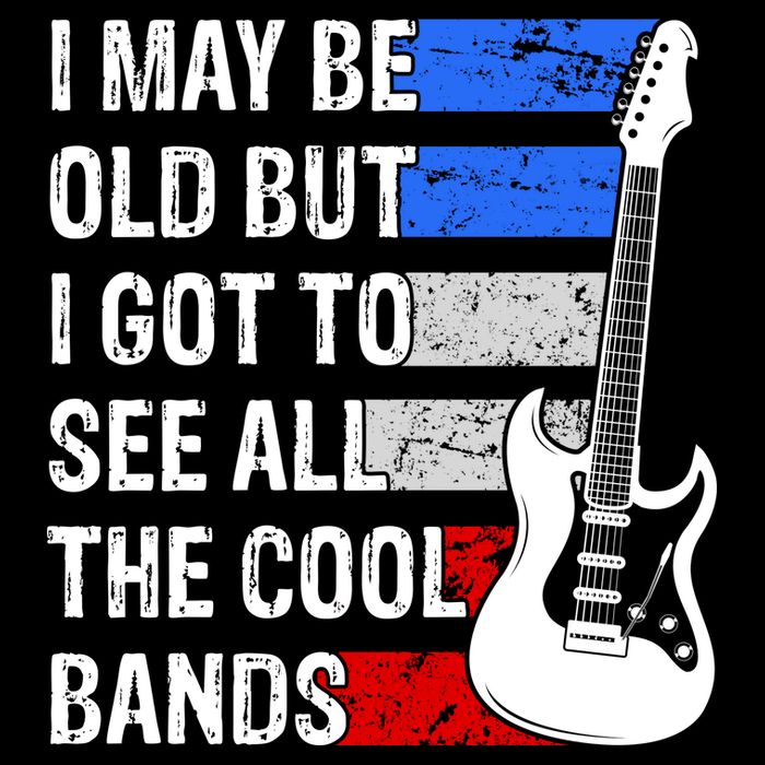 May Be Old Cool Bands Classic Music Cooling Performance Crew T-Shirt