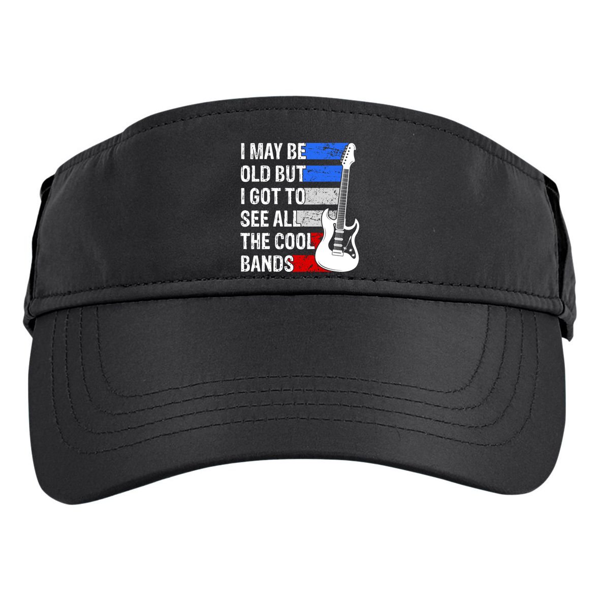 May Be Old Cool Bands Classic Music Adult Drive Performance Visor