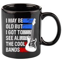 May Be Old Cool Bands Classic Music 11oz C Handle Ceramic Mug