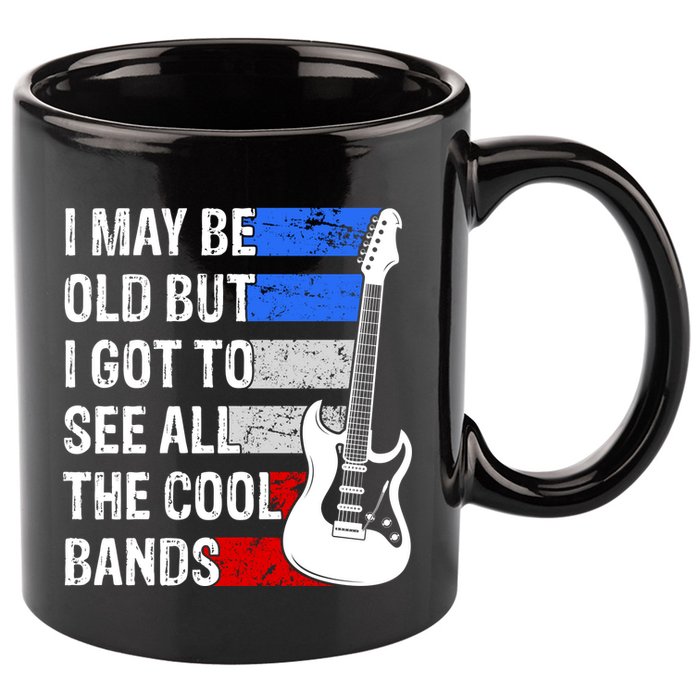 May Be Old Cool Bands Classic Music 11oz C Handle Ceramic Mug