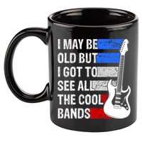 May Be Old Cool Bands Classic Music 11oz C Handle Ceramic Mug