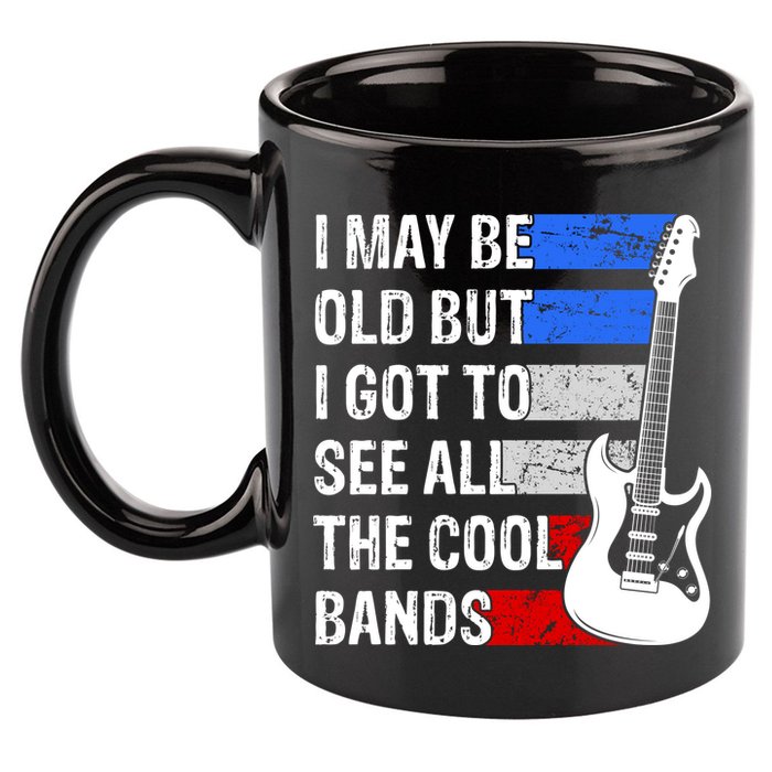 May Be Old Cool Bands Classic Music 11oz C Handle Ceramic Mug