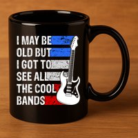 May Be Old Cool Bands Classic Music 11oz C Handle Ceramic Mug