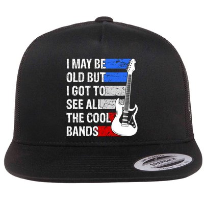 May Be Old Cool Bands Classic Music Flatbill Hat