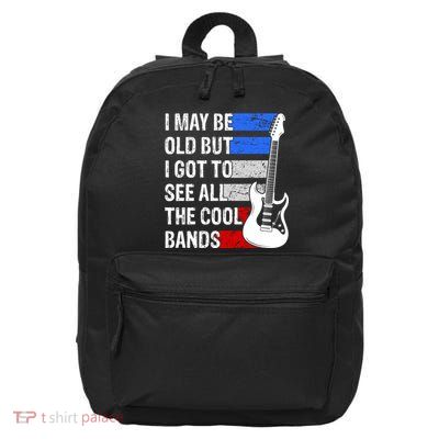 May Be Old Cool Bands Classic Music 16 in Basic Backpack