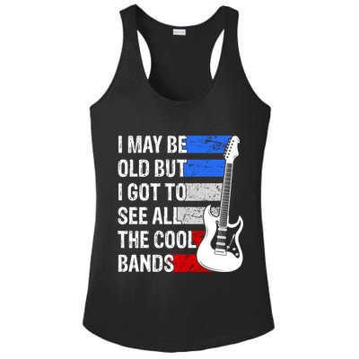May Be Old Cool Bands Classic Music Ladies PosiCharge Competitor Racerback Tank