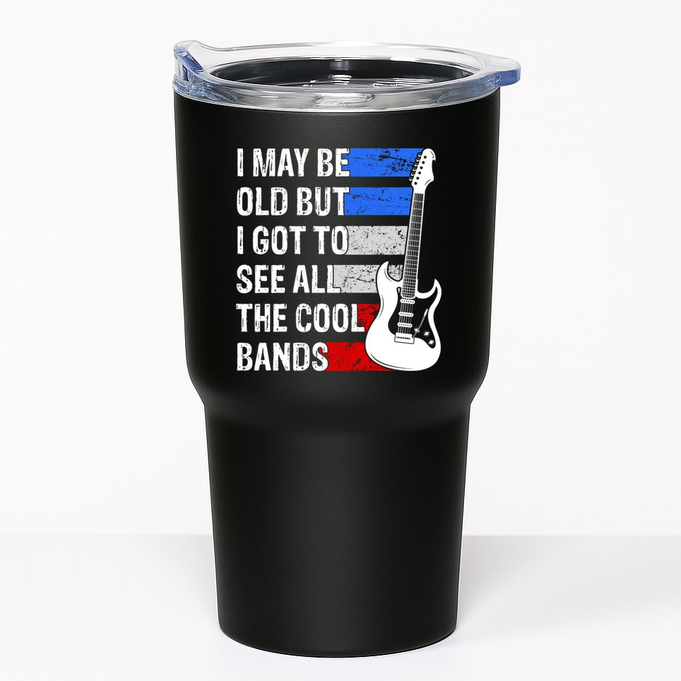 May Be Old Cool Bands Classic Music Tumbler