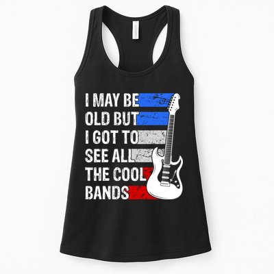 May Be Old Cool Bands Classic Music Womens Tank Top