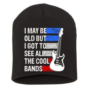 May Be Old Cool Bands Classic Music Short Acrylic Beanie