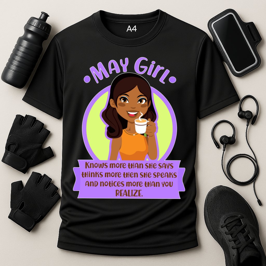May Birthday Girl Knows More Than You Realize Cooling Performance Crew T-Shirt