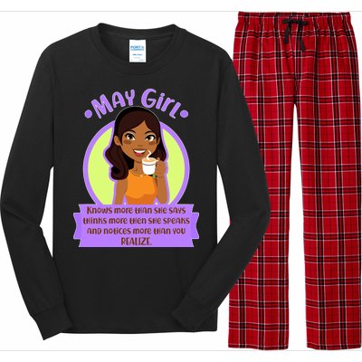 May Birthday Girl Knows More Than You Realize Long Sleeve Pajama Set